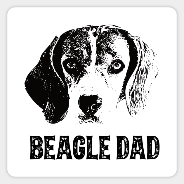 Beagle Dad Sticker by DoggyStyles